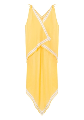 Moschino V-neck mini dress - Yellow
