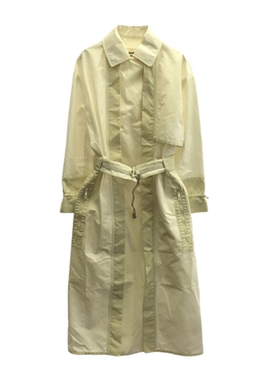 Hermès Pre-Owned 2000s cotton belted coat - White