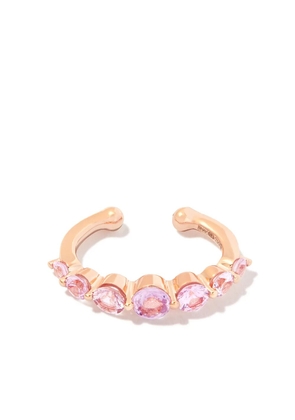 SHAY 18K rose gold sapphire ear cuff - Pink