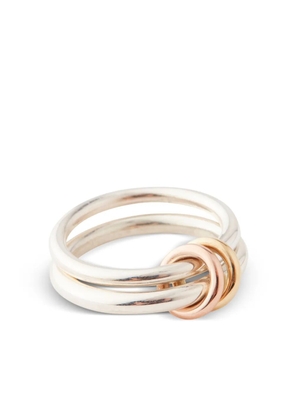 Spinelli Kilcollin silver, 18kt yellow and rose gold Calliope ring