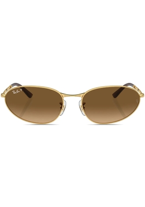 Ray-Ban RB3734 oval-frame sunglasses - Gold
