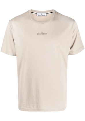 Stone Island logo-print T-shirt - Brown