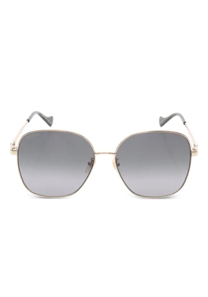 Gucci Pre-Owned 2010s square-frame sunglasses - Gold