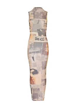 Jean Paul Gaultier open-back maxi dress - Neutrals