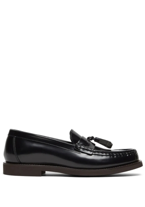 Brunello Cucinelli Monili-tassel polished leather loafers - Black