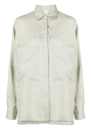 Eleventy plain linen shirt - Green