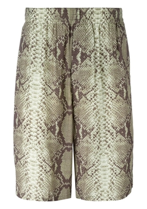 Jean Paul Gaultier Pre-Owned snake print shorts - Green