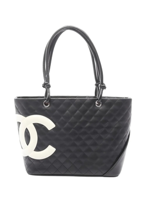 CHANEL Pre-Owned 2004-2005 large Cambon tote bag - Black