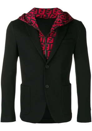 FENDI FF hooded blazer - Black
