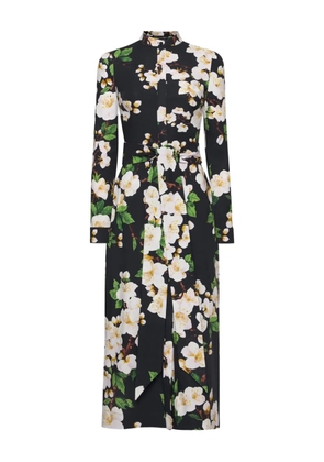 Oscar de la Renta stretch-cotton dress - Blue