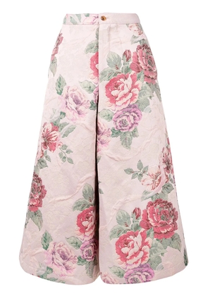 Comme Des Garçons Pre-Owned 1999's floral culottes - Pink