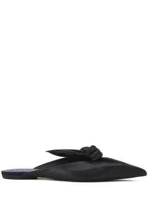 Lanvin knotted pointed-toe flat mules - Black