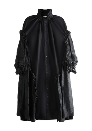 Noir Kei Ninomiya ruffled midi dress - Black