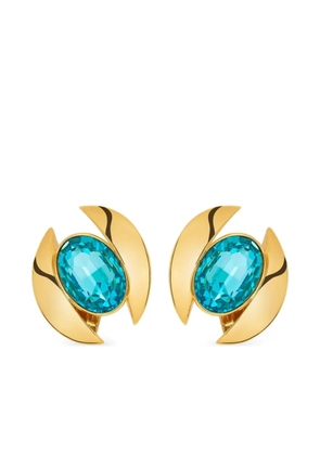 Oscar de la Renta crystal-embellished earrings - Gold