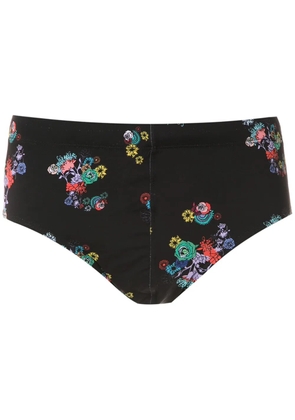 Amir Slama printed swim trunks - Black