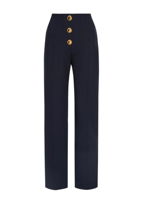 Oscar de la Renta button-detailed trousers - Blue