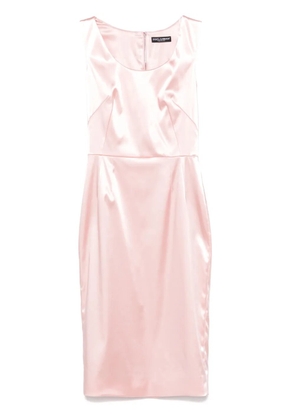 Dolce & Gabbana satin midi dress - Pink