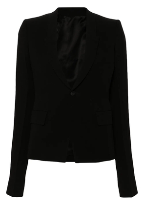Rick Owens single-breasted virgin wool blazer - Black