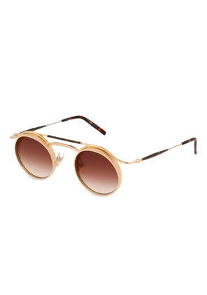 Matsuda tortoise shell detail sunglasses - Gold