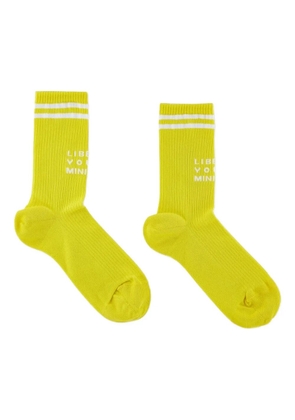 Liberal Youth Ministry stripe-detail socks - Yellow