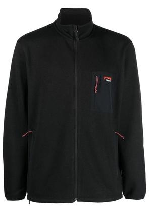NANGA chest logo-patch zipped jacket - Black