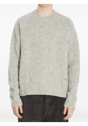 AMI Paris ribbed crewneck sweater - Grey
