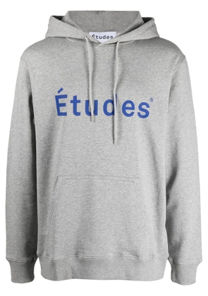 Études Studio logo-print hoodie - Grey