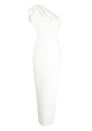 Rachel Gilbert Winnie one-shoulder gown dress - White
