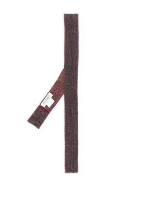 Brunello Cucinelli beaded tie - Brown