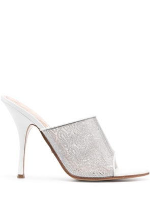 Missoni 125mm crochet-detail sandals - White