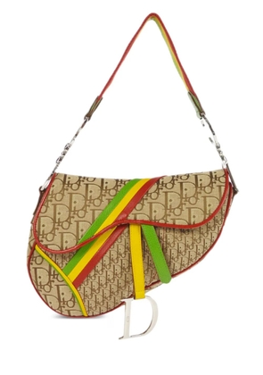 Christian Dior Pre-Owned 2004 Rasta Oblique Saddle bag - Neutrals