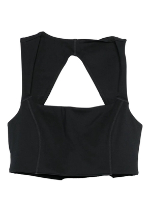 Girlfriend Collective Natalie cut-out sports bra - Black
