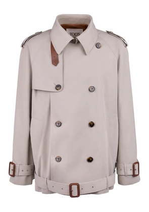 Tod's cotton trench jacket - Neutrals
