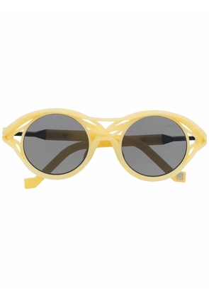 VAVA Eyewear x Kengo Kuma CL0015 round sunglasses - Yellow
