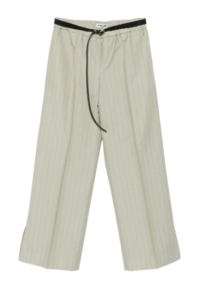Jil Sander pinstripe trousers - Green