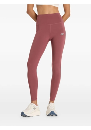 New Balance logo-print leggings - Red