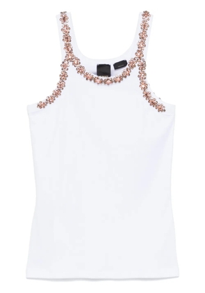 PINKO crystal-embellished tank top - White