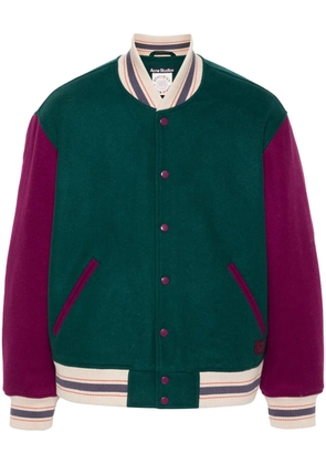 Acne Studios colour-block felted jacket - Green