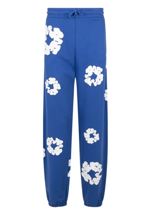 Denim Tears wreath-print track pants - Blue