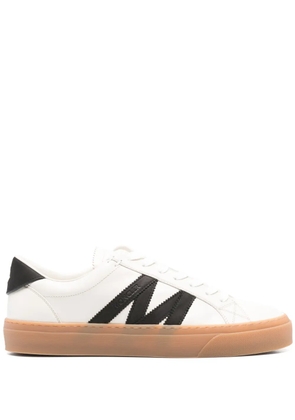 Moncler Monaco2 leather sneakers - White