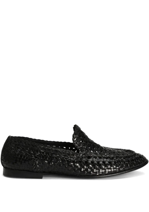 Dolce & Gabbana leather slippers - Black