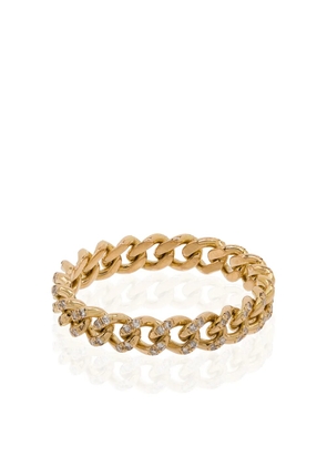 SHAY 18K yellow gold chain-link diamond ring