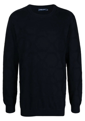 Frescobol Carioca Ricardo jacquard cotton jumper - Blue