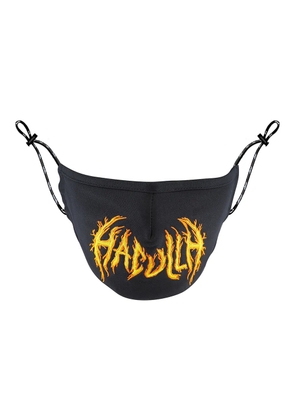 Haculla logo-embroidered face mask - Black