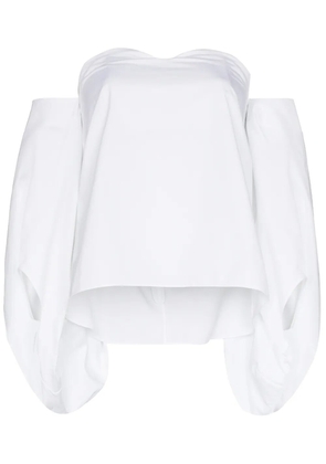 Rosie Assoulin off-shoulder puff-sleeves blouse - White