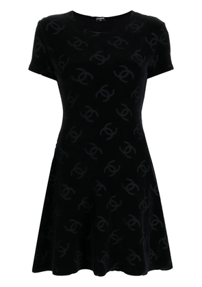 CHANEL Pre-Owned 1990s Interlocking CC-print dress - Black