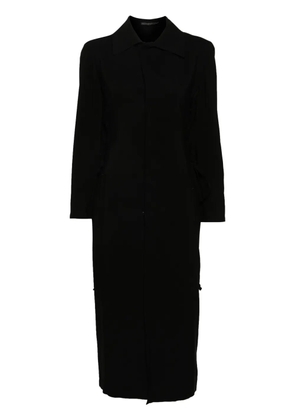 Yohji Yamamoto midi shirt dress - Black