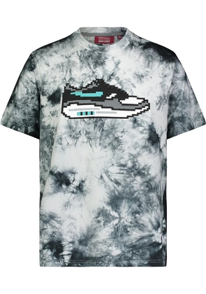 Mostly Heard Rarely Seen 8-Bit sneaker tie-dye print T-shirt - Black