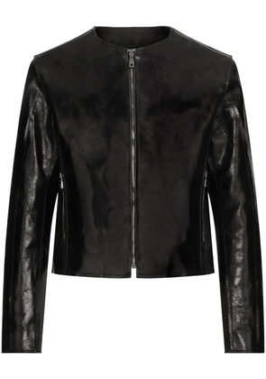 Dolce & Gabbana collarless zipped jacket - Black