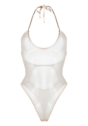 Belle Et Bon Bon Ophelia sheer bodysuit - Neutrals